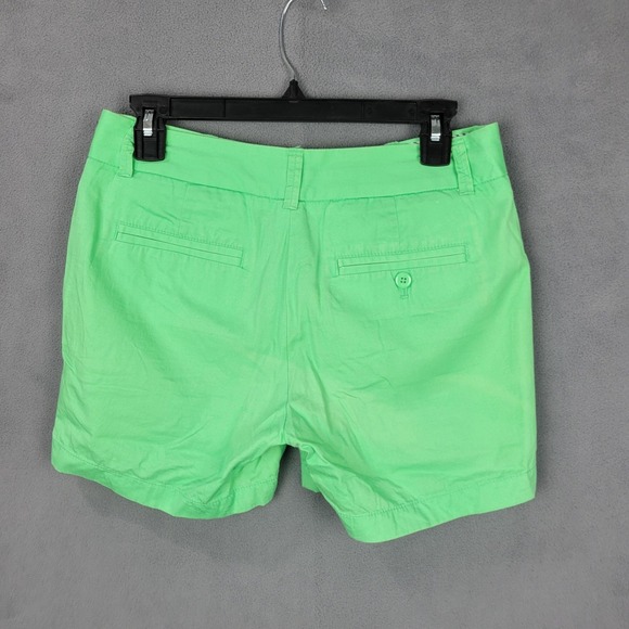 J Crew Chino Broken In Shorts Womens 0 Green 100% Cotton Casual - Picture 4 of 6
